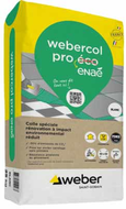 WEBERCOL PRO ECO GRIS 25KG Colle spéciale rénovation